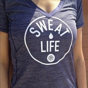 Lululemon sweat life t shirt.